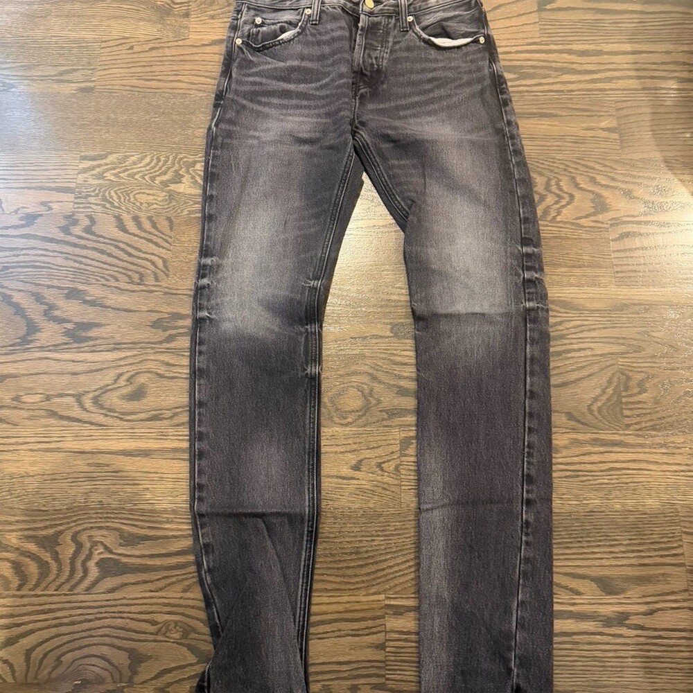Essentials Fear of God Jeans Mens 28x30 Gray Charcoal Wash Slim Straight